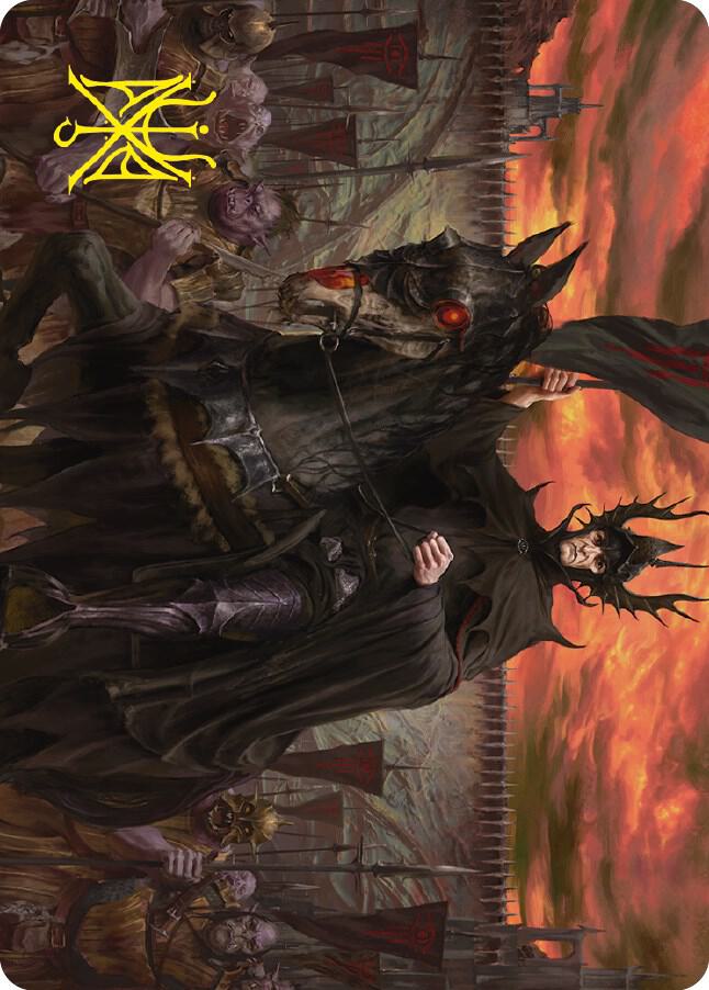 The Mouth of Sauron Art Card Gold Stamped Signature 18 (Art Series: Universes Beyond: The Lord of the Rings: Tales of Middle-earth)  | Good Games Modbury