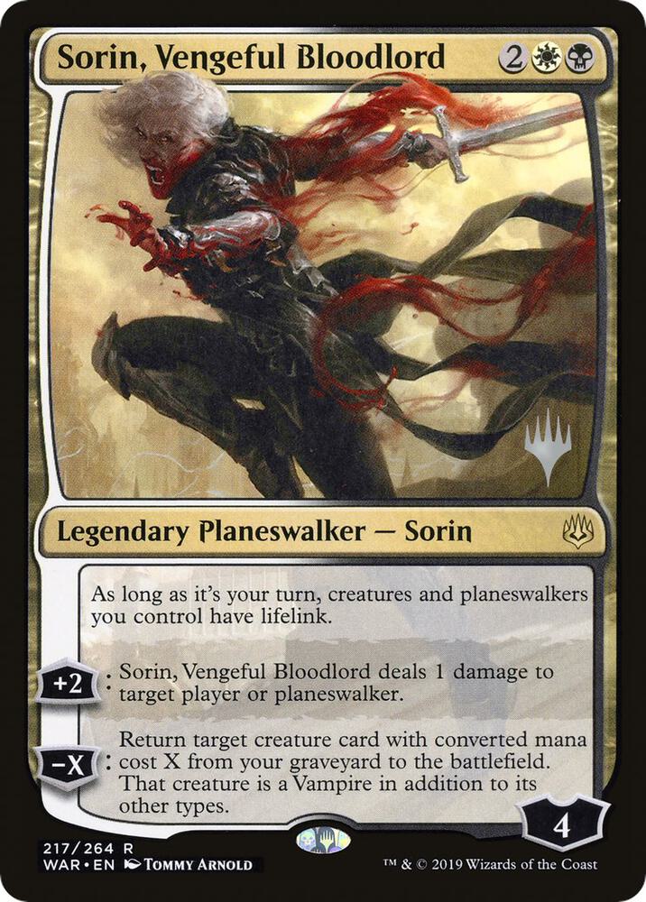 Sorin Vengeful Bloodlord 217p/176 (Promo Pack: Throne of Eldraine)  | Good Games Modbury