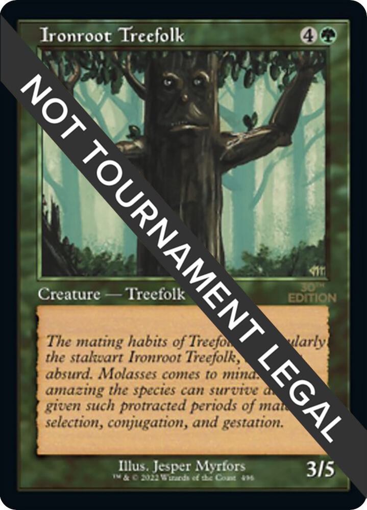 Ironroot Treefolk Retro Frame 496/594 (30th Anniversary Edition)  | Good Games Modbury