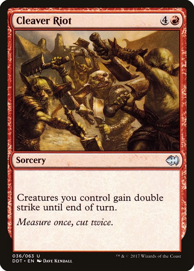 Cleaver Riot 36/63 (Duel Decks: Merfolk vs. Goblins)  | Good Games Modbury