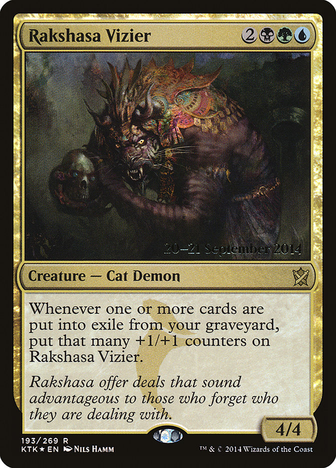 Rakshasa Vizier [Khans of Tarkir Prerelease Promos] | Good Games Modbury