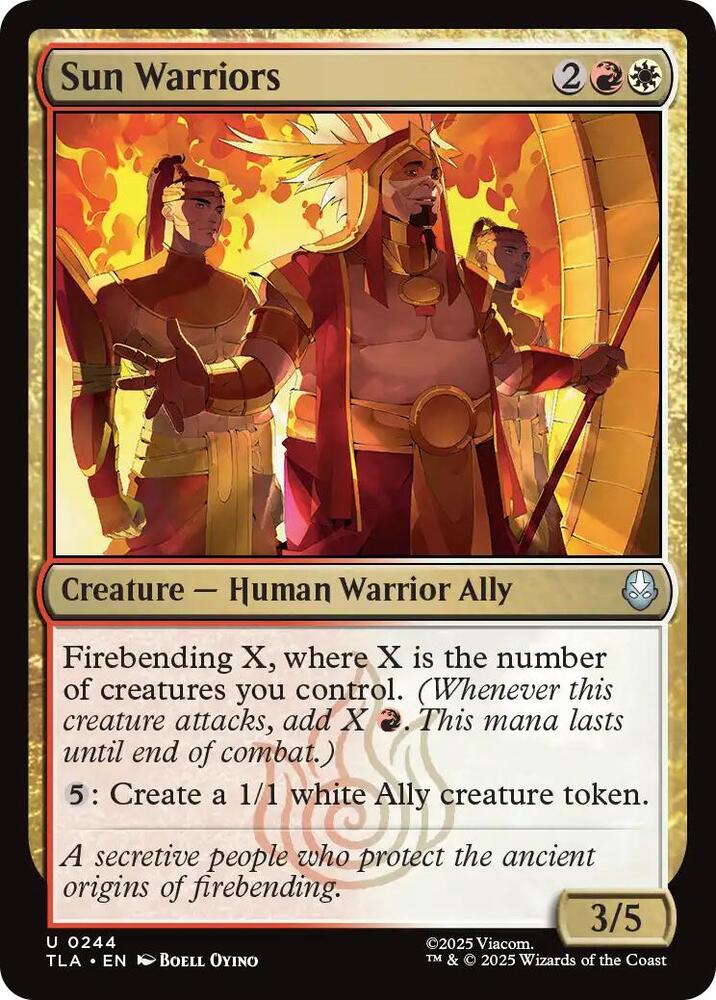 Sun warriors 244/286 (Avatar: The Last Airbender)  - Foil | Good Games Modbury