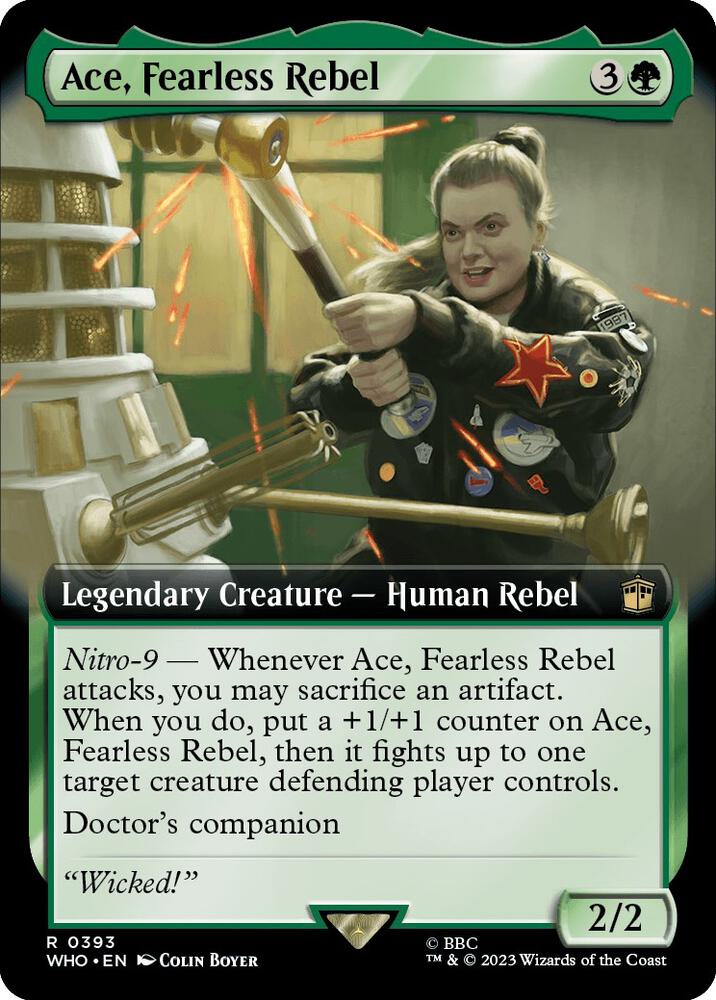 Ace, Fearless Rebel 393/331 (Universes Beyond: Doctor Who)  - Extended Art Foil | Good Games Modbury