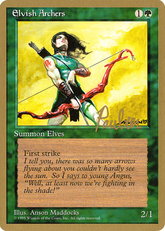 Elvish Archers (Preston Poulter) [Pro Tour Collector Set] | Good Games Modbury
