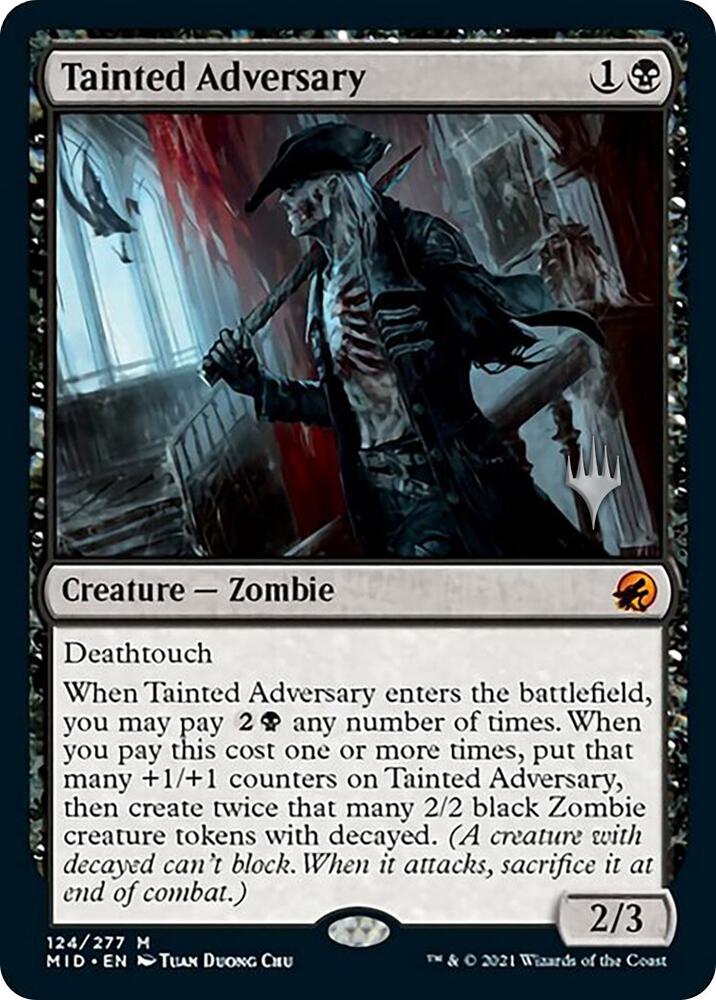 Tainted Adversary 124p/171 (Promo Pack: Innistrad: Midnight Hunt)  - Foil | Good Games Modbury