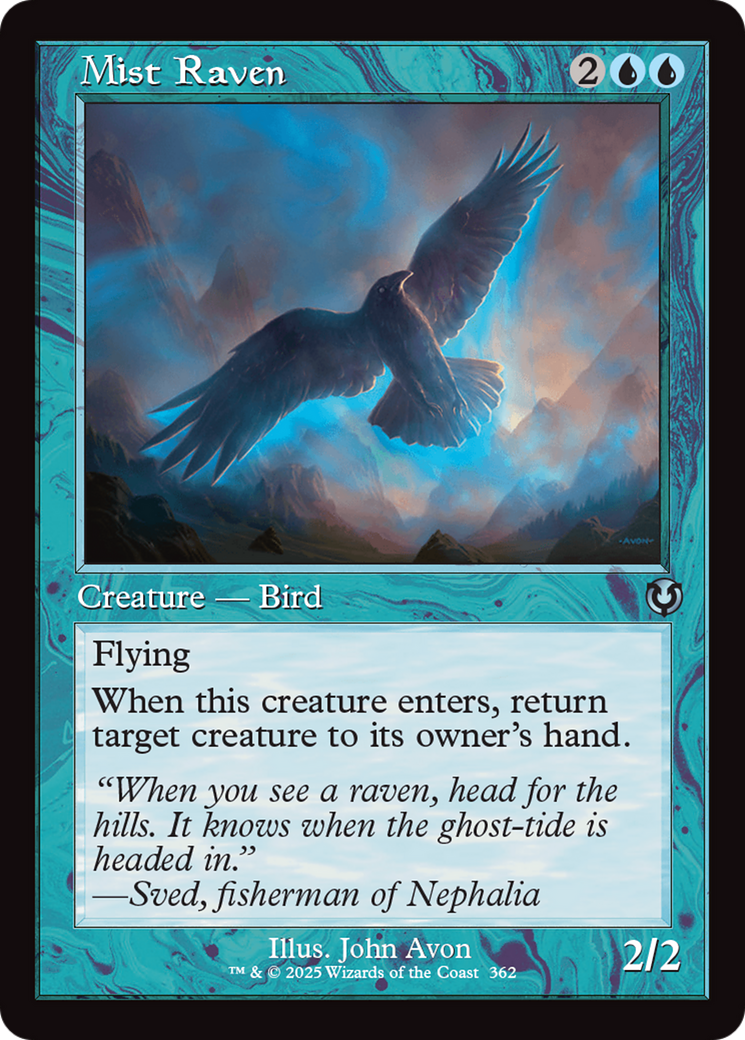 Mist Raven (Retro Frame) [Innistrad Remastered] | Good Games Modbury