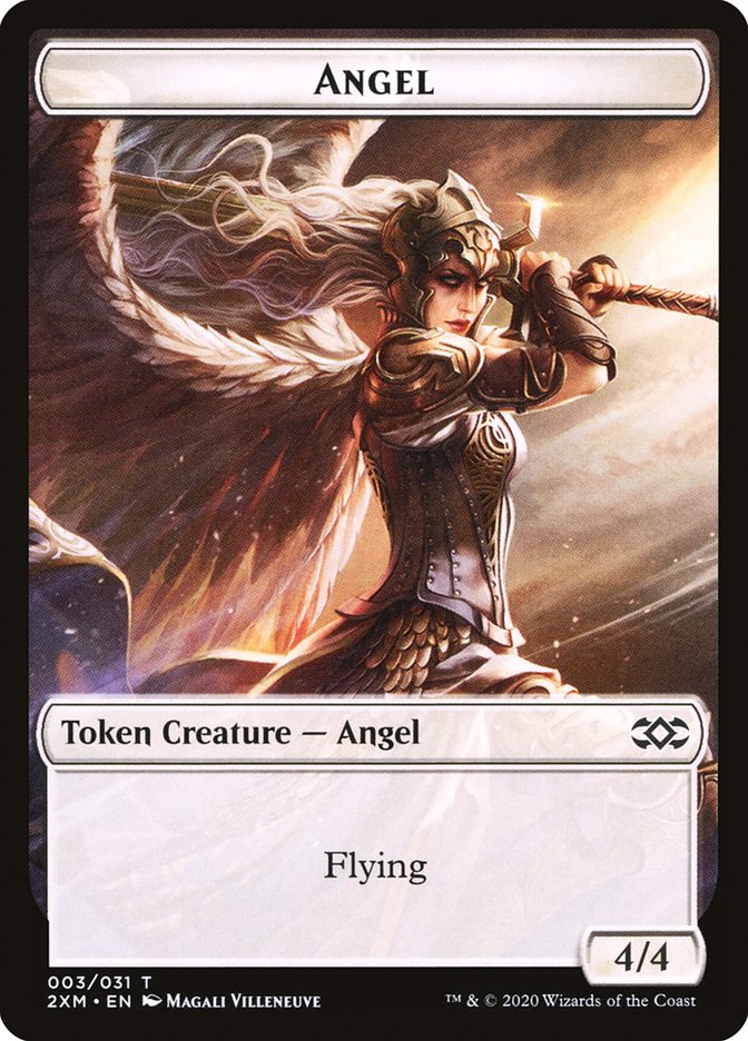 Angel Token [Double Masters Tokens] | Good Games Modbury