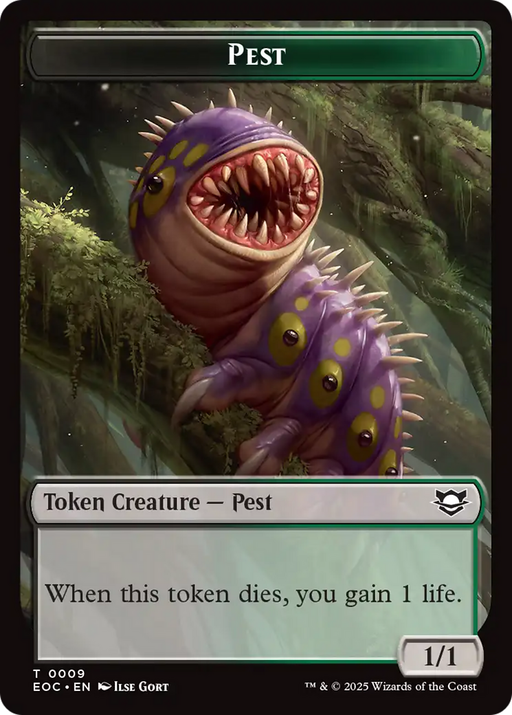 Beast (0006) // Pest Double-Sided Token [Edge of Eternities Tokens] | Good Games Modbury