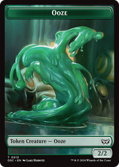 Insect (0012) // Ooze (0013) Double-Sided Token [Duskmourn: House of Horror Commander Tokens] | Good Games Modbury