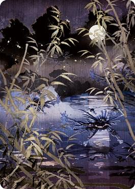 Swamp 297 Art Card 81 (Art Series: Kamigawa: Neon Dynasty)  | Good Games Modbury