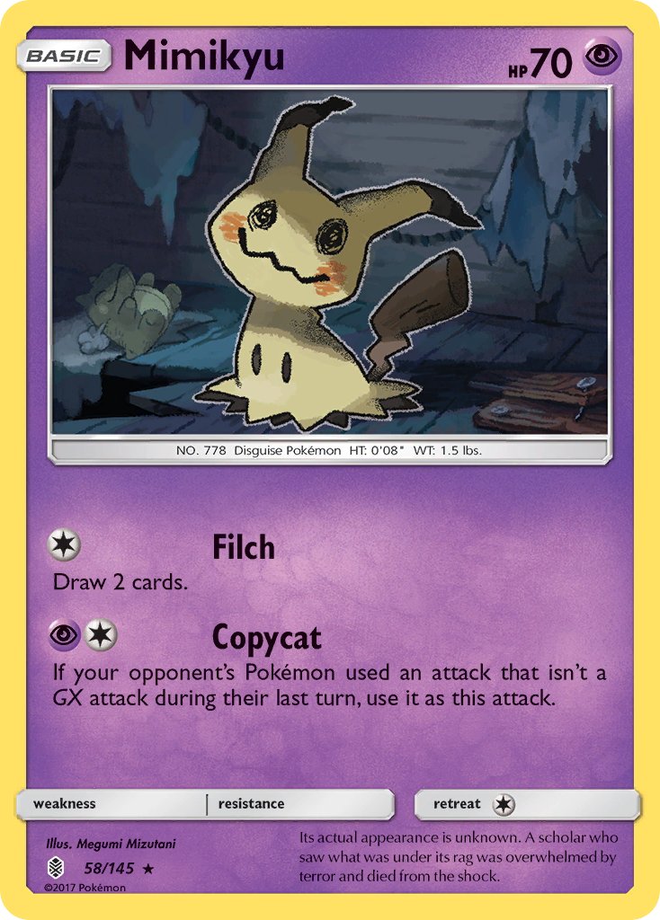 Mimikyu (58/145) (Theme Deck Exclusive) [Sun & Moon: Guardians Rising] | Good Games Modbury