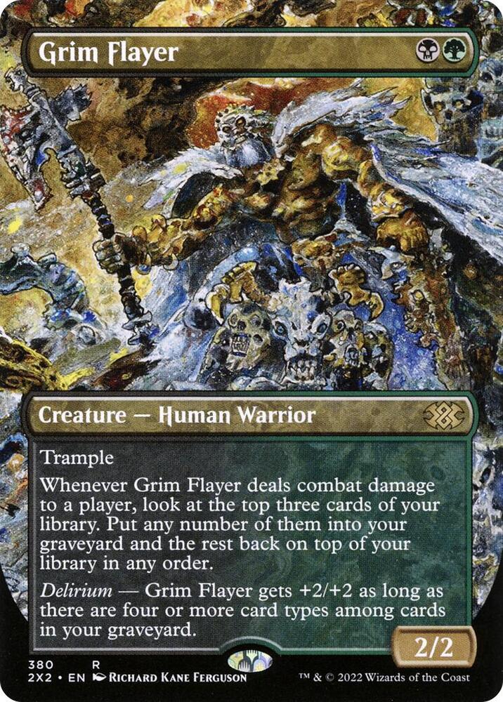 Grim Flayer Borderless 380/331 (Double Masters 2022)  | Good Games Modbury