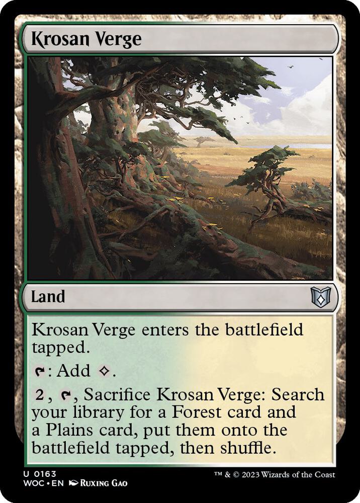 Krosan Verge 163/173 (Commander: Wilds of Eldraine)  | Good Games Modbury