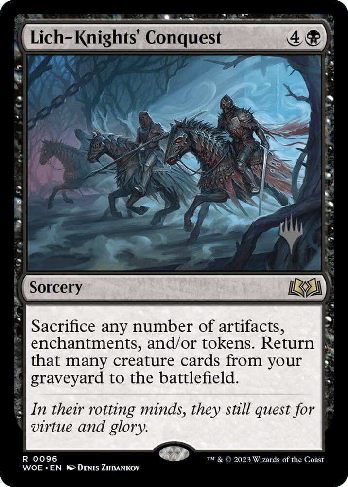 Lich Knights Conquest 96p/200 (Promo Pack: Wilds of Eldraine)  - Foil | Good Games Modbury