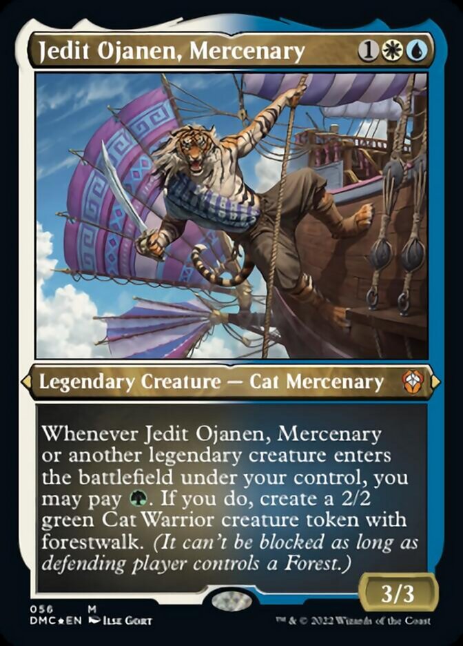 Jedit Ojanen, Mercenary (Foil Etched) [Dominaria United Commander] | Good Games Modbury