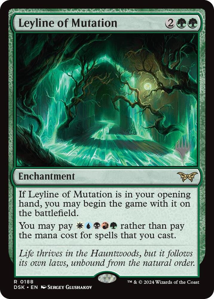 Leyline of Mutation 188 (Promo Pack: Duskmourn: House of Horror)  - Foil | Good Games Modbury