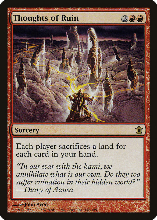 Thoughts of Ruin 118/165 (Saviors of Kamigawa)  - Foil | Good Games Modbury