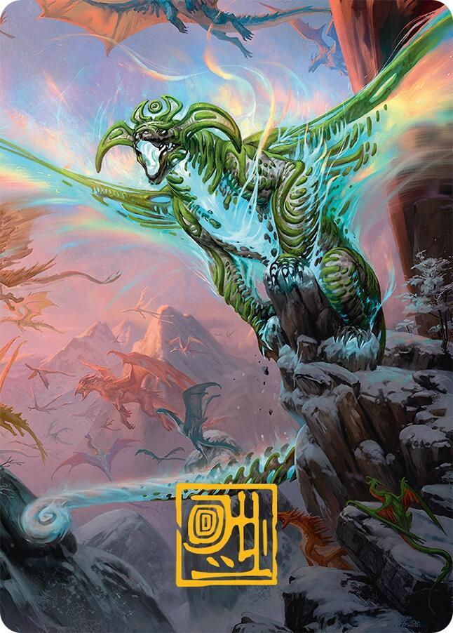 Ureni of the Unwritten Art Card 51 54 Gold Stamped Signature 51 (Art Series: Tarkir: Dragonstorm)  | Good Games Modbury
