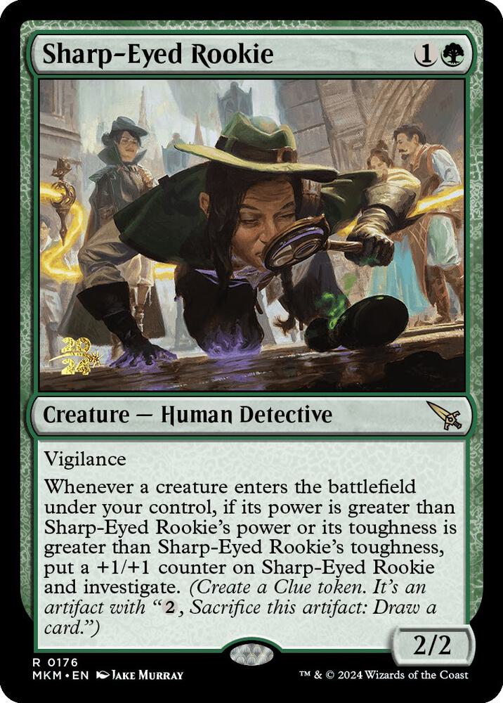 Sharp Eyed Rookie 176s/182 (Prerelease Cards)  - Foil | Good Games Modbury