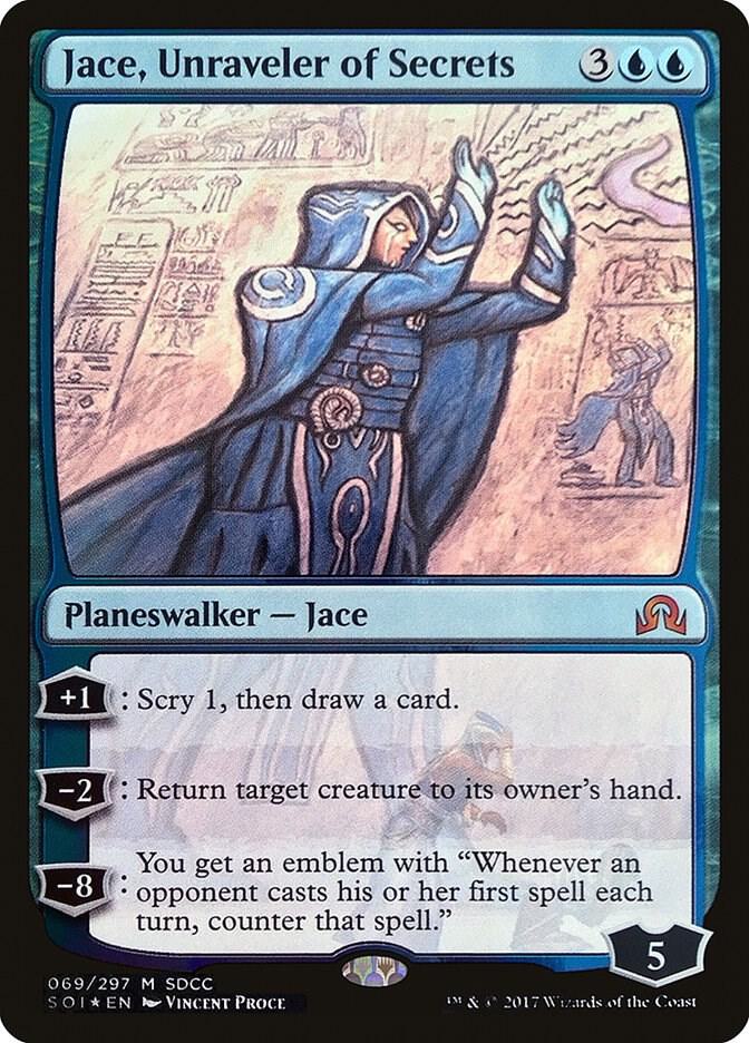 Jace, Unraveler of Secrets 69/297 (Media Promos)  - Foil | Good Games Modbury