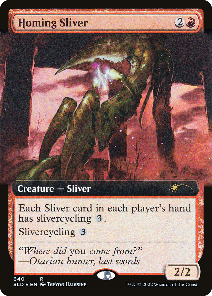 Homing Sliver (Extended Art) [Secret Lair Drop Promos] | Good Games Modbury