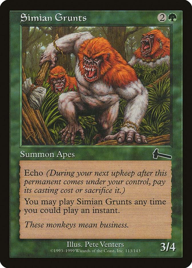 Simian Grunts 113/143 (Urza's Legacy)  | Good Games Modbury