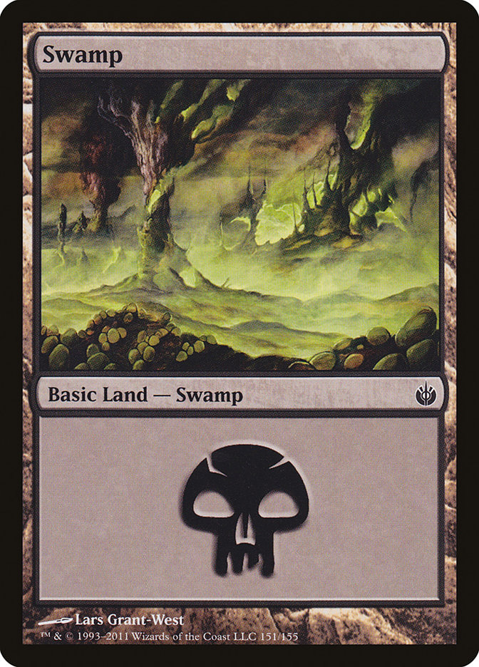 Swamp (151) [Mirrodin Besieged] | Good Games Modbury