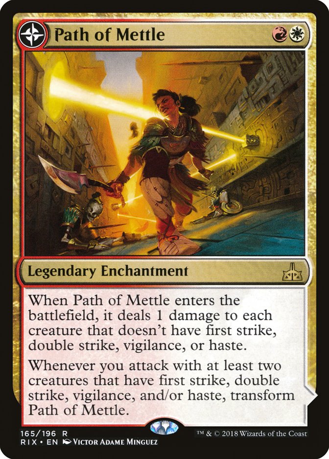 Path of Mettle // Metzali, Tower of Triumph 165/196 (Rivals of Ixalan)  | Good Games Modbury