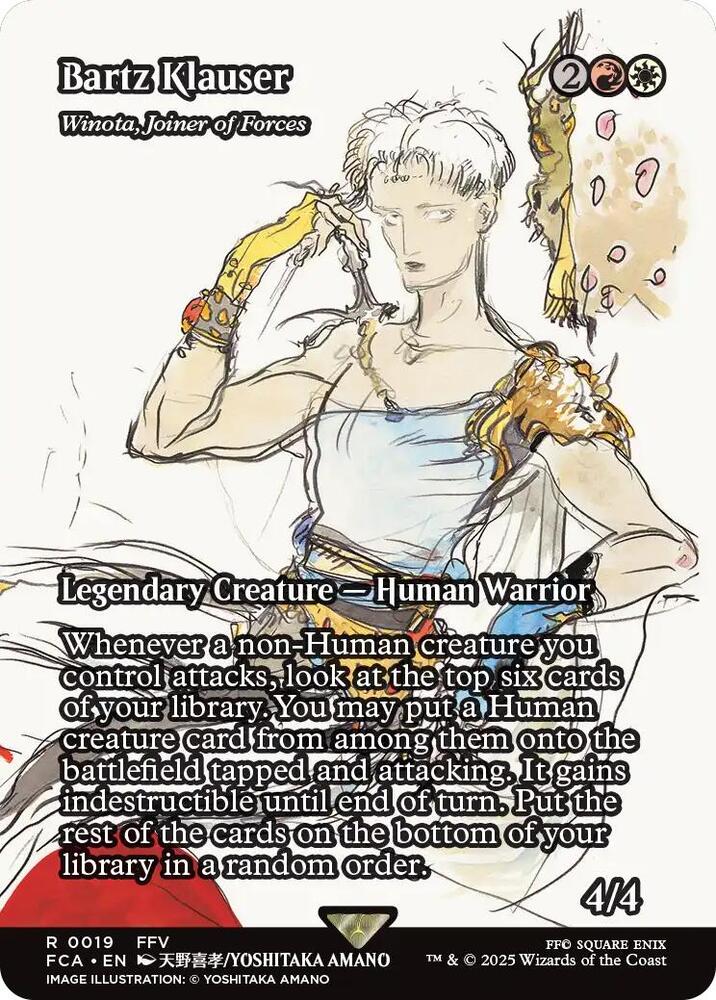Bartz Klauser - Winota, Joiner of Forces 19/64 (FINAL FANTASY: Through the Ages)  - Showcase Foil | Good Games Modbury