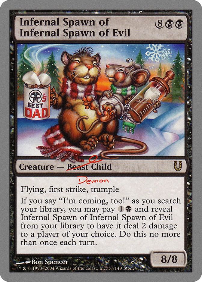 Infernal Spawn of Infernal Spawn of Evil 57/140 (Unhinged)  - Foil | Good Games Modbury