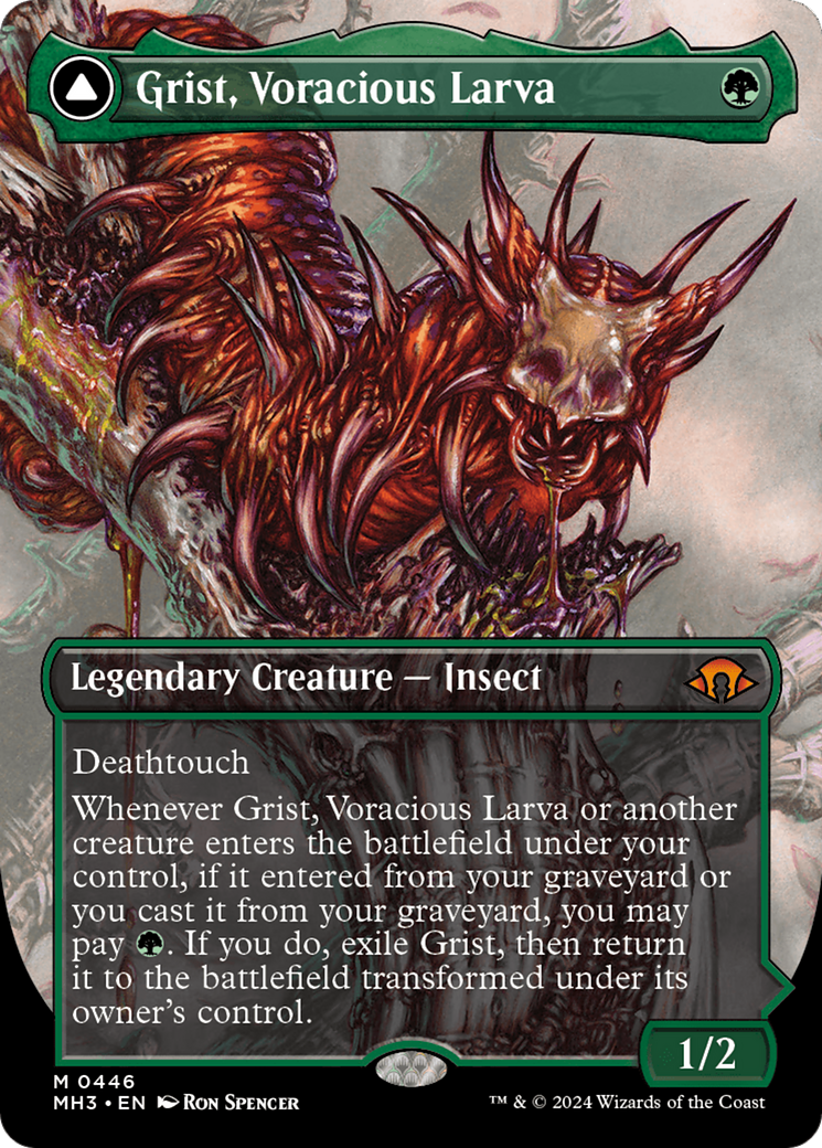 Grist, Voracious Larva // Grist, the Plague Swarm (Borderless) [Modern Horizons 3] | Good Games Modbury