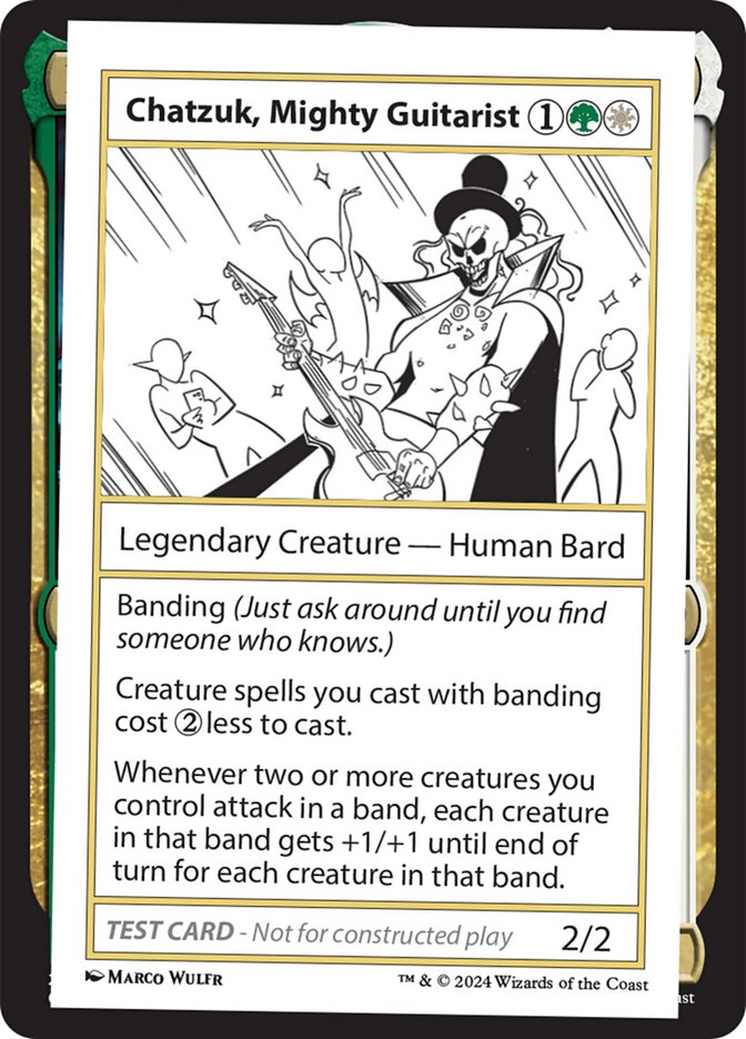 Chatzuk, Mighty Guitarist 590/390 (Mystery Booster 2 Playtest Cards)  | Good Games Modbury