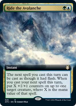 Ride the Avalanche Extended Art 325/62 (Commander: Adventures in the Forgotten Realms)  | Good Games Modbury