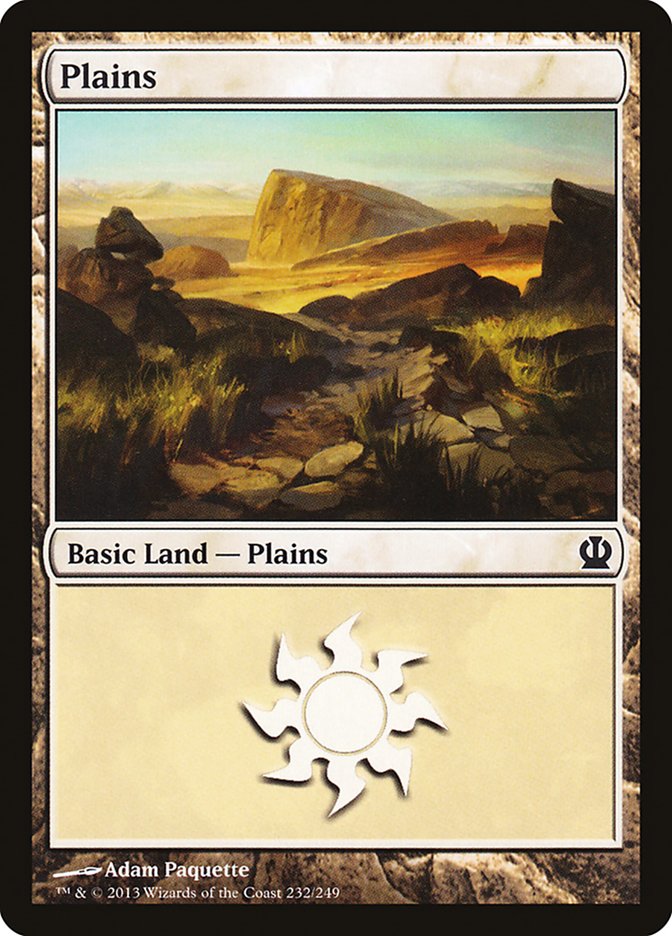 Plains (232) [Theros] | Good Games Modbury