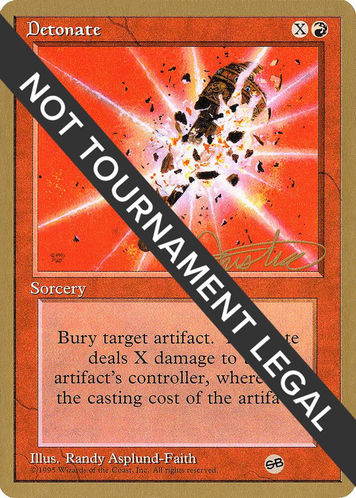 Detonate 1996 Mark Justice 4ED SB mj184sb/308 (World Championship Decks)  | Good Games Modbury