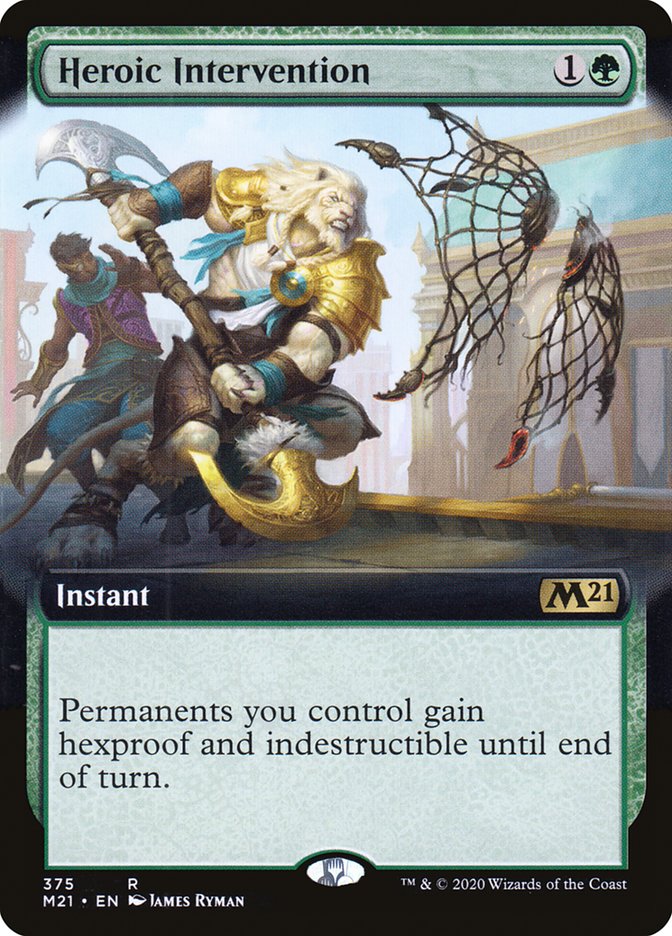 Heroic Intervention (Extended Art) [Core Set 2021] | Good Games Modbury