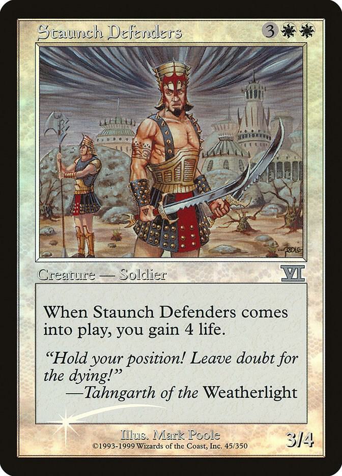 Staunch Defenders 12/350 (FNM Promos)  - Foil | Good Games Modbury
