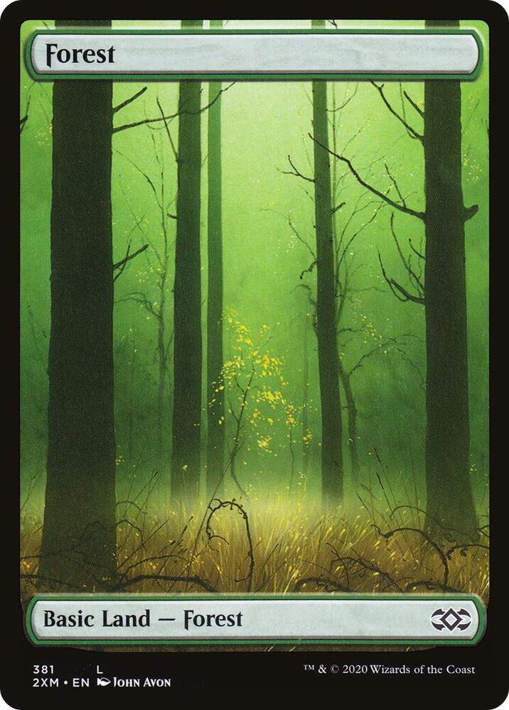 Forest 381 (Double Masters)  - Full Art Foil | Good Games Modbury