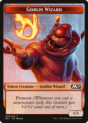 Cat (011) // Goblin Wizard Double-Sided Token [Core Set 2021 Tokens] | Good Games Modbury
