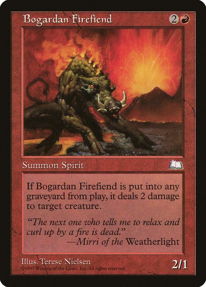 Bogardan Firefiend 91/167 (Weatherlight)  | Good Games Modbury