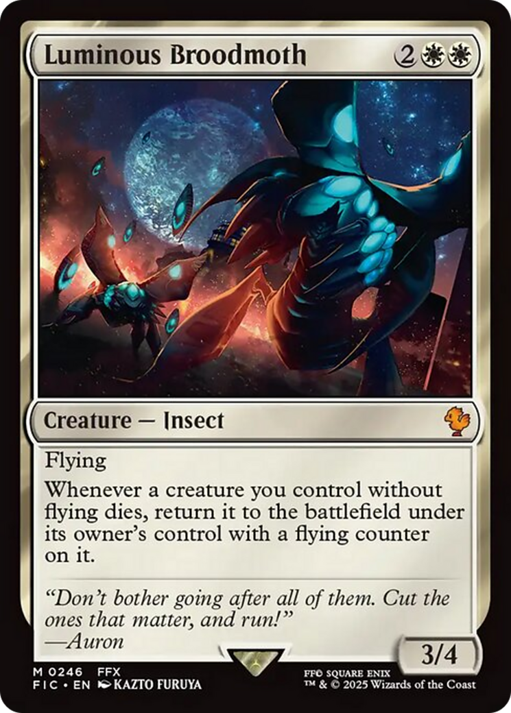 Luminous Broodmoth [FINAL FANTASY Commander] | Good Games Modbury