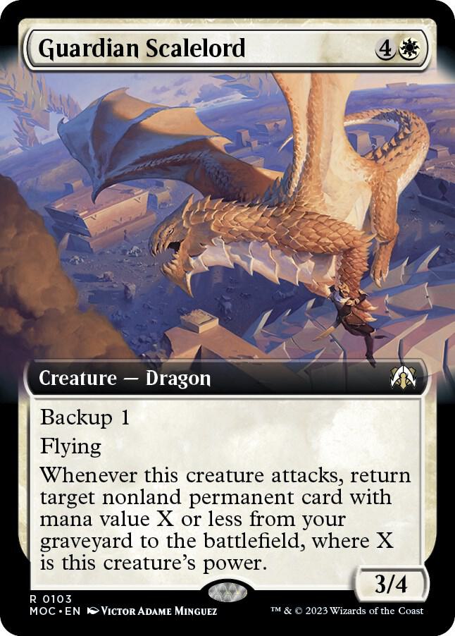 Guardian Scalelord 103/444 (Commander: March of the Machine)  - Extended Art | Good Games Modbury