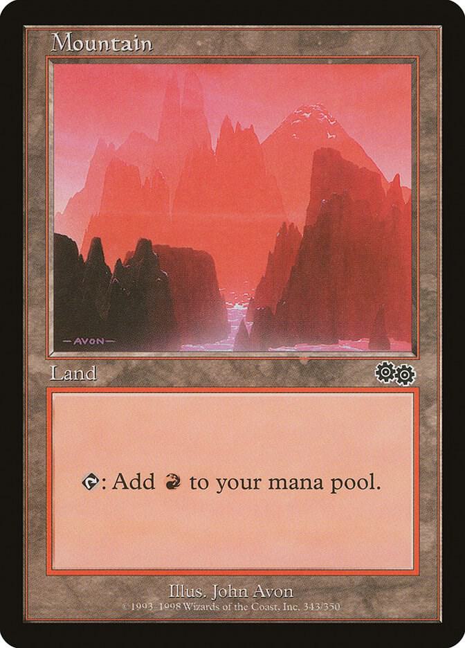 Mountain 343/350 (Urza's Saga)  | Good Games Modbury
