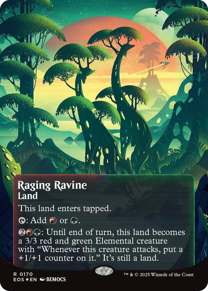 Raging Ravine  170/45 (Edge of Eternities: Stellar Sights)  - Borderless Galaxy Foil | Good Games Modbury