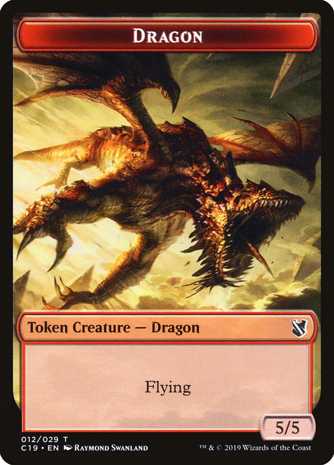 Dragon Token [Commander 2019 Tokens] | Good Games Modbury