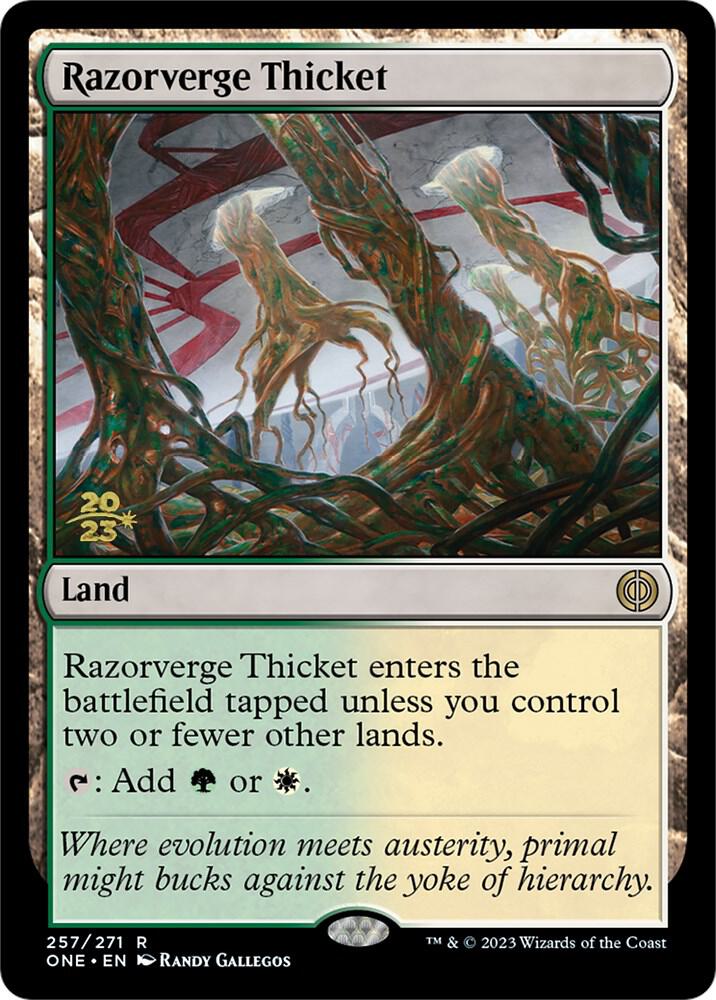 Razorverge Thicket 257s/160 (Prerelease Cards)  - Foil | Good Games Modbury