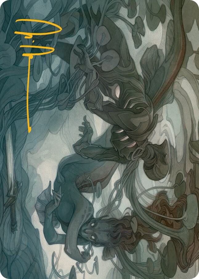 Emry Lurker of the Loch Art Card Gold Stamped Signature 69 (Art Series: March of the Machine)  | Good Games Modbury