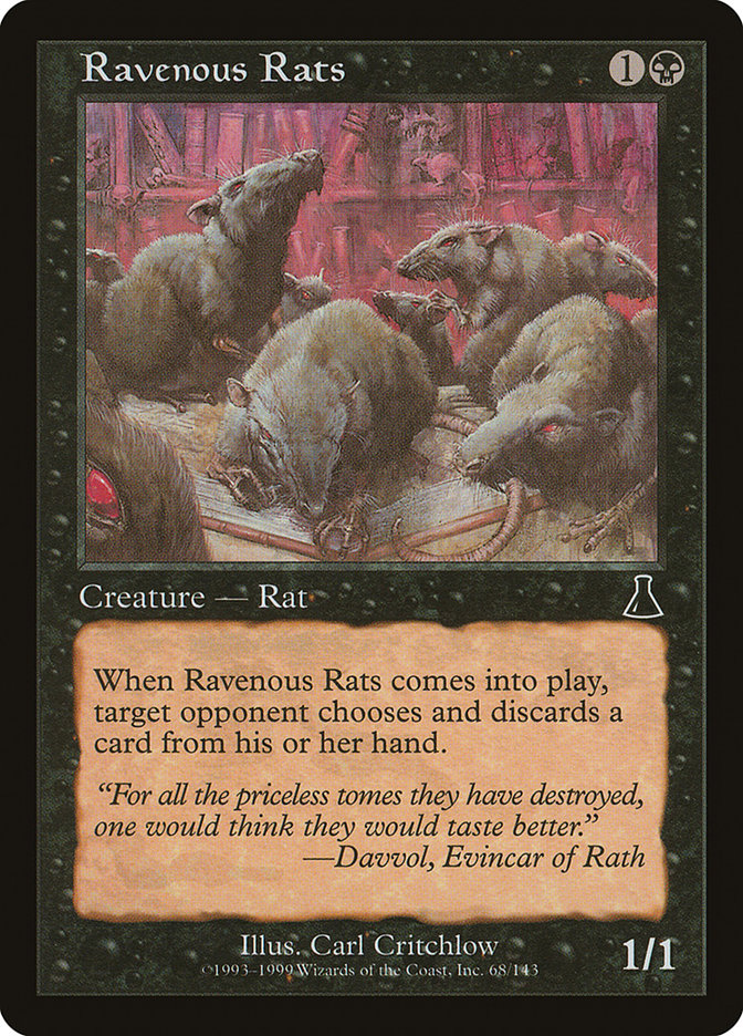 Ravenous Rats [Urza's Destiny] | Good Games Modbury