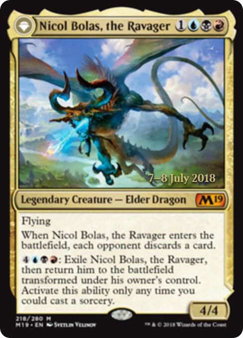 Nicol Bolas the Ravager 218 (Prerelease Cards)  - Foil | Good Games Modbury