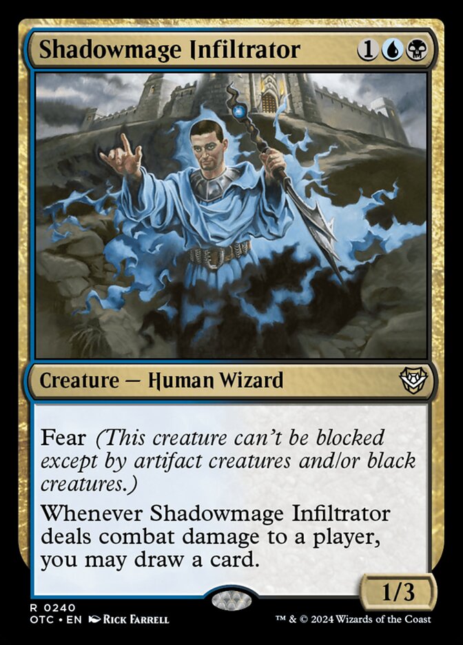 Shadowmage Infiltrator 240/342 (Commander: Outlaws of Thunder Junction)  | Good Games Modbury